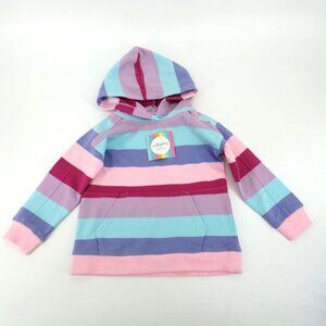 Cabana by Crown & Ivy Toddler Girls Striped French Terry Hoodie 2T NWT $32